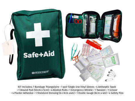 28 Piece First Aid Kit - Travel Home Picnic Car Emergency Pack - Glowish