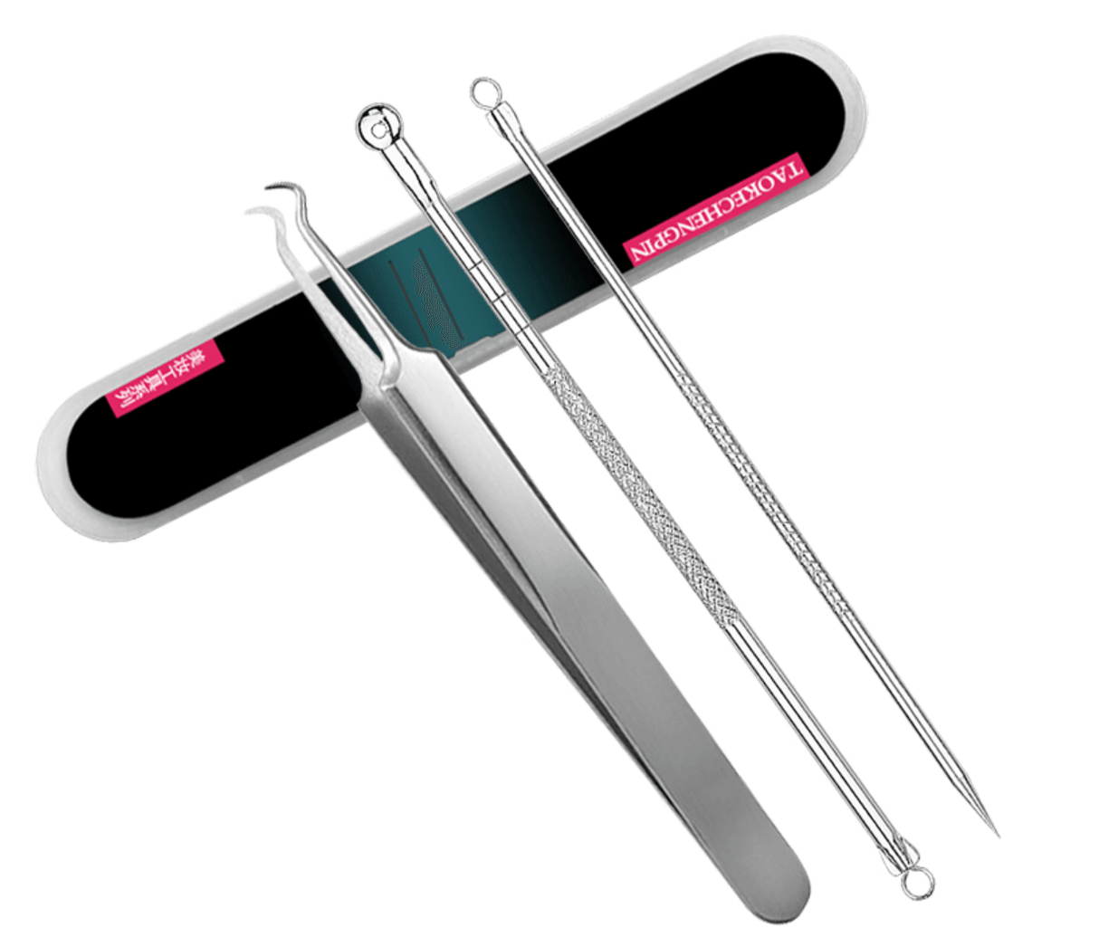 3Pcs Stainless steel Blackhead Acne Extractor - Glowish