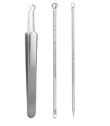 3Pcs Stainless steel Blackhead Acne Extractor - Glowish