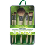 5 pcs Essential Makeup Brushes Set With Storage Tin - EcoTools - Glowish