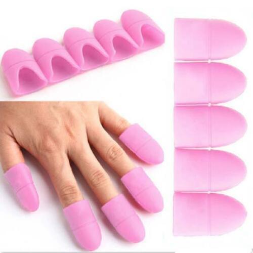 5 pcs UV Gel Polish Remover Silicone Wraps - Glowish