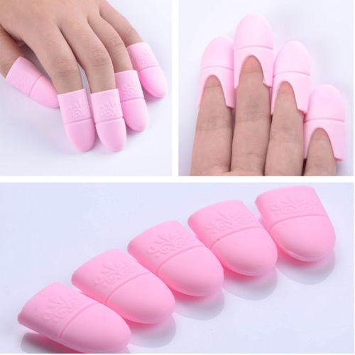 5 pcs UV Gel Polish Remover Silicone Wraps - Glowish