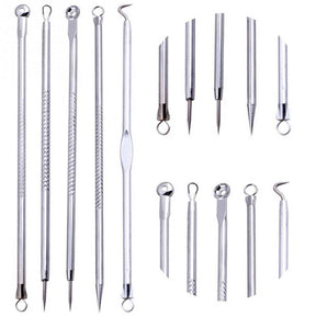 5pcs Acne Blackhead Remover Pimple Comedone Extractor Kit - Glowish