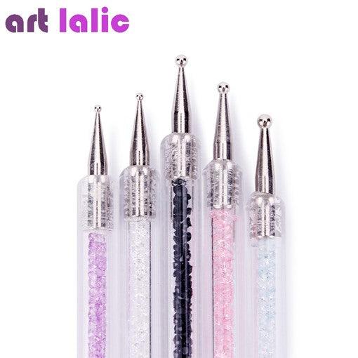 5Pcs/Set Nail Art Dotting Pen Two Sided - Glowish