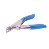 False Nail Clipper Cutter Stainless Steel Blue Acrylic UV Gel Manicure Tool