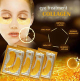 10 packs Gold Crystal Collagen Eye Mask