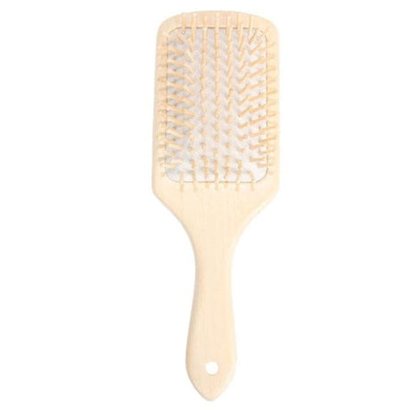 Wooden Paddle Brush Anti-static Spa Massage Wood Hair Comb.
