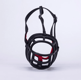 Adjustable Strong Plastic Dog Muzzle Basket Black - Medium - Glowish