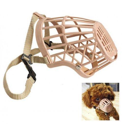 Adjustable Strong Plastic Dog Muzzle Basket - Large - Glowish