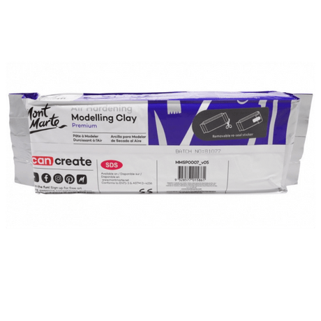 Air Hardening Modelling Clay White 500G Premium Craft Arts - Glowish