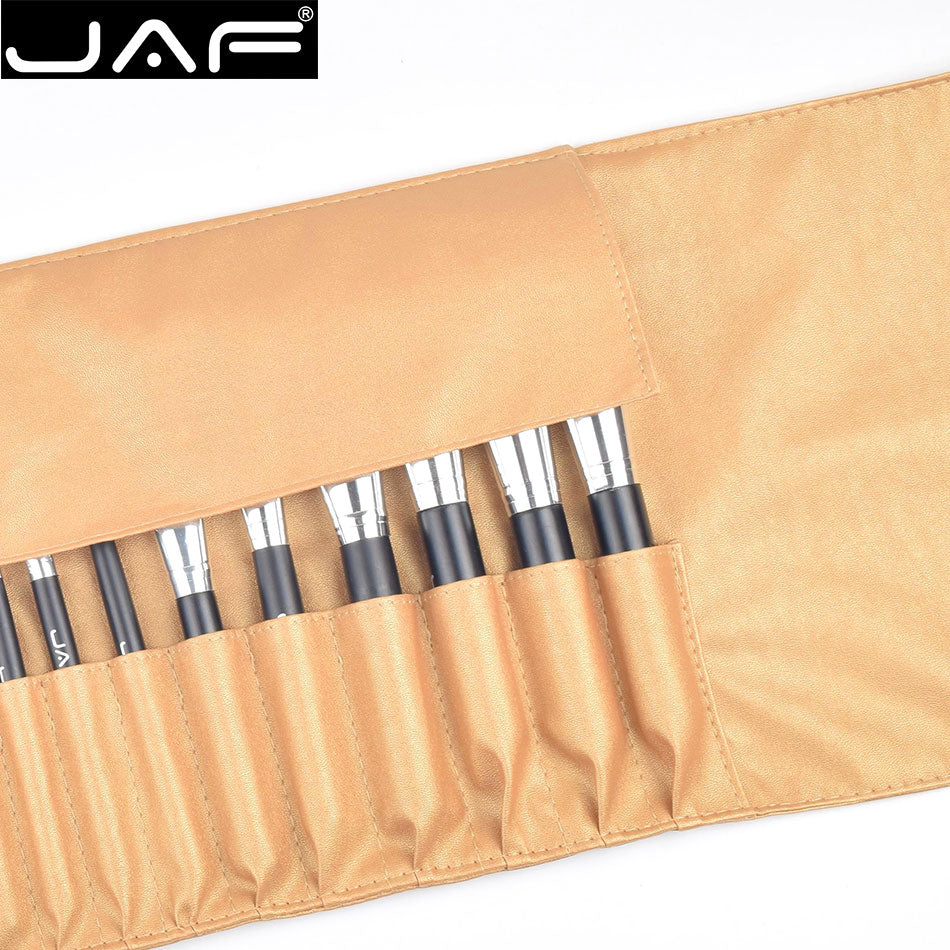 24 Pcs Professional Makeup Brushes with Leather Case