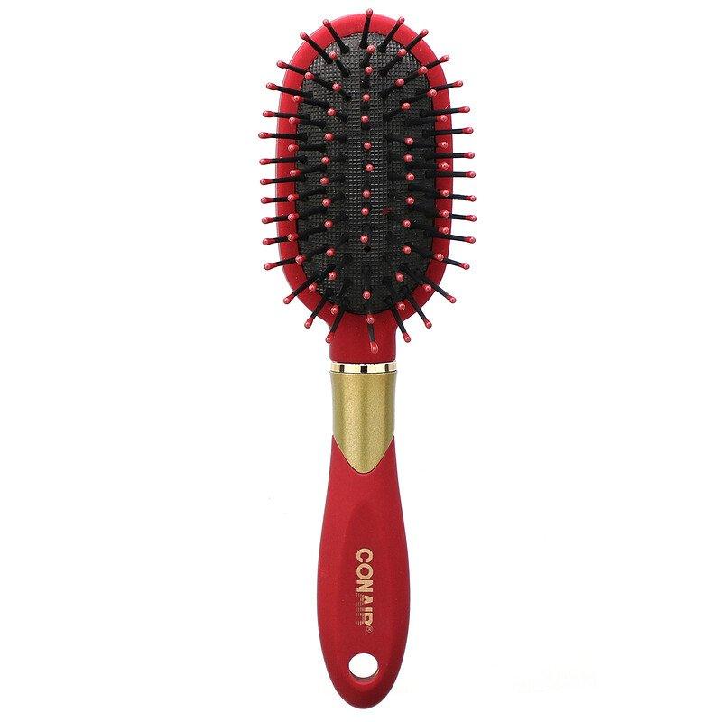 Conair, 1 pcs Velvet Touch Travel Cushion Hair Brush - Glowish