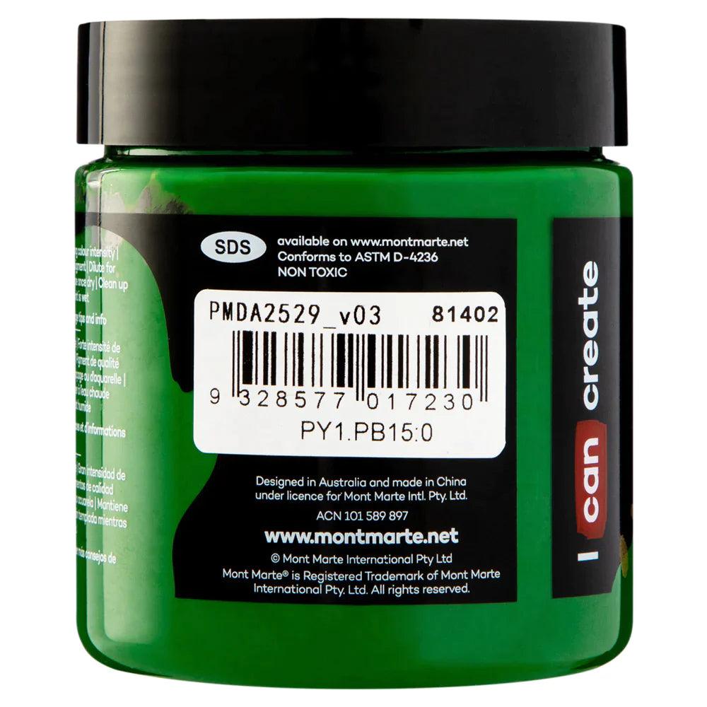Dimension Acrylic Paint 250ml Pot - Sap Green - Mont Marte - Glowish