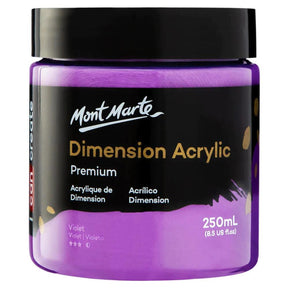 Dimension Acrylic Paint 250ml Pot - Violet - Mont Marte - Glowish