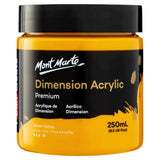 Dimension Acrylic Paint 250ml Pot - Yellow Ochre - Mont Marte - Glowish