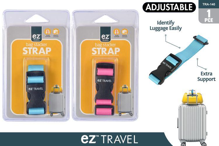 EZ Travel bag stacker Strap Light Blue - Glowish