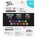 Felt Tip Markers 12pc - Mont Marte - Glowish