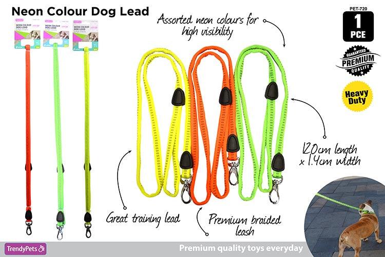Fluro Nylon Dog Lead 120 cm - Glowish