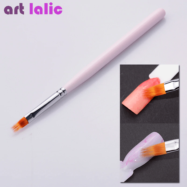 Gradient UV Gel Pink Nail Painting Drawing Brush for Nail Art 1Pcs - Glowish
