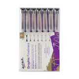 Graphic Fine liners Set Premium 7pcs - Mont Marte - Glowish