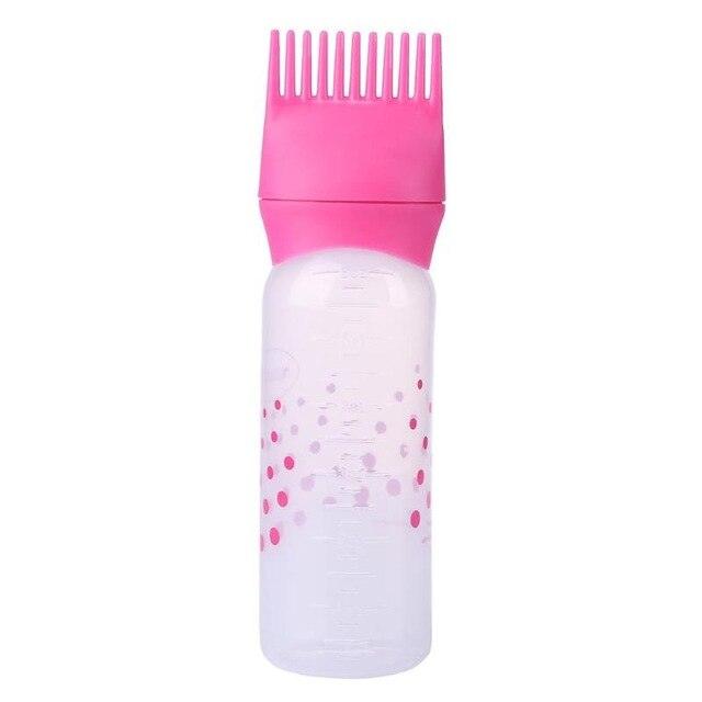 Hairdressing Bottle Applicator Hair Dye Brush Comb Bottle 120 ml - Glowish