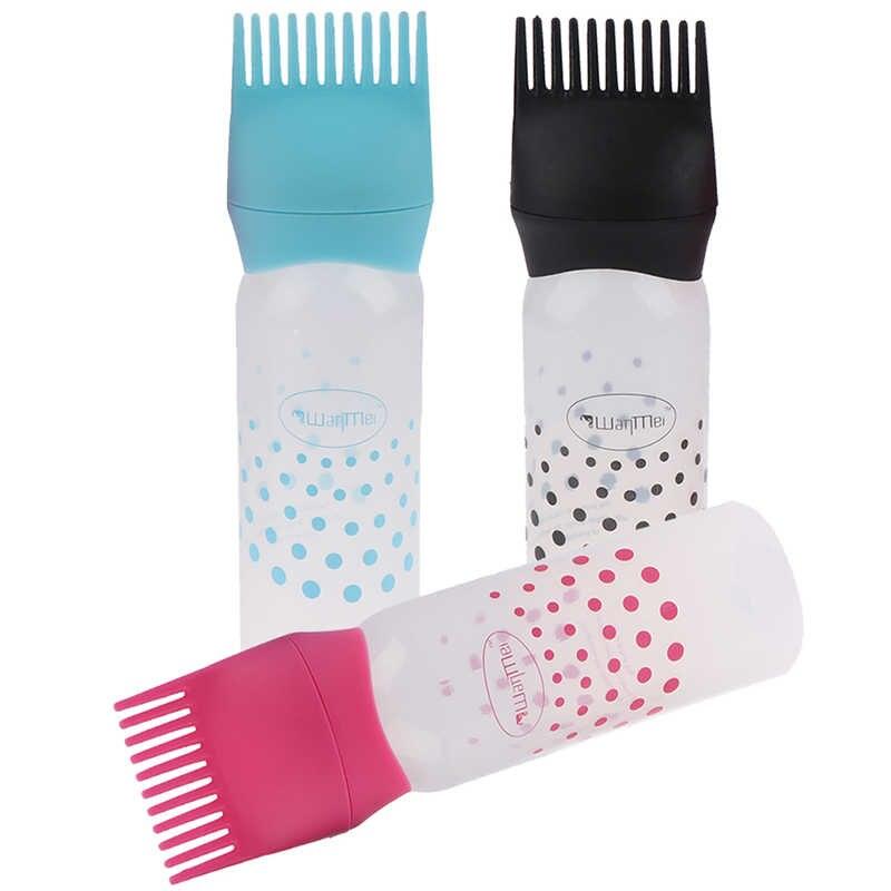 Hairdressing Bottle Applicator Hair Dye Brush Comb Bottle 120 ml - Glowish