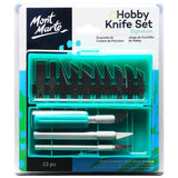 Hobby Knife Set Signature 13pc - Mont Marte - Glowish