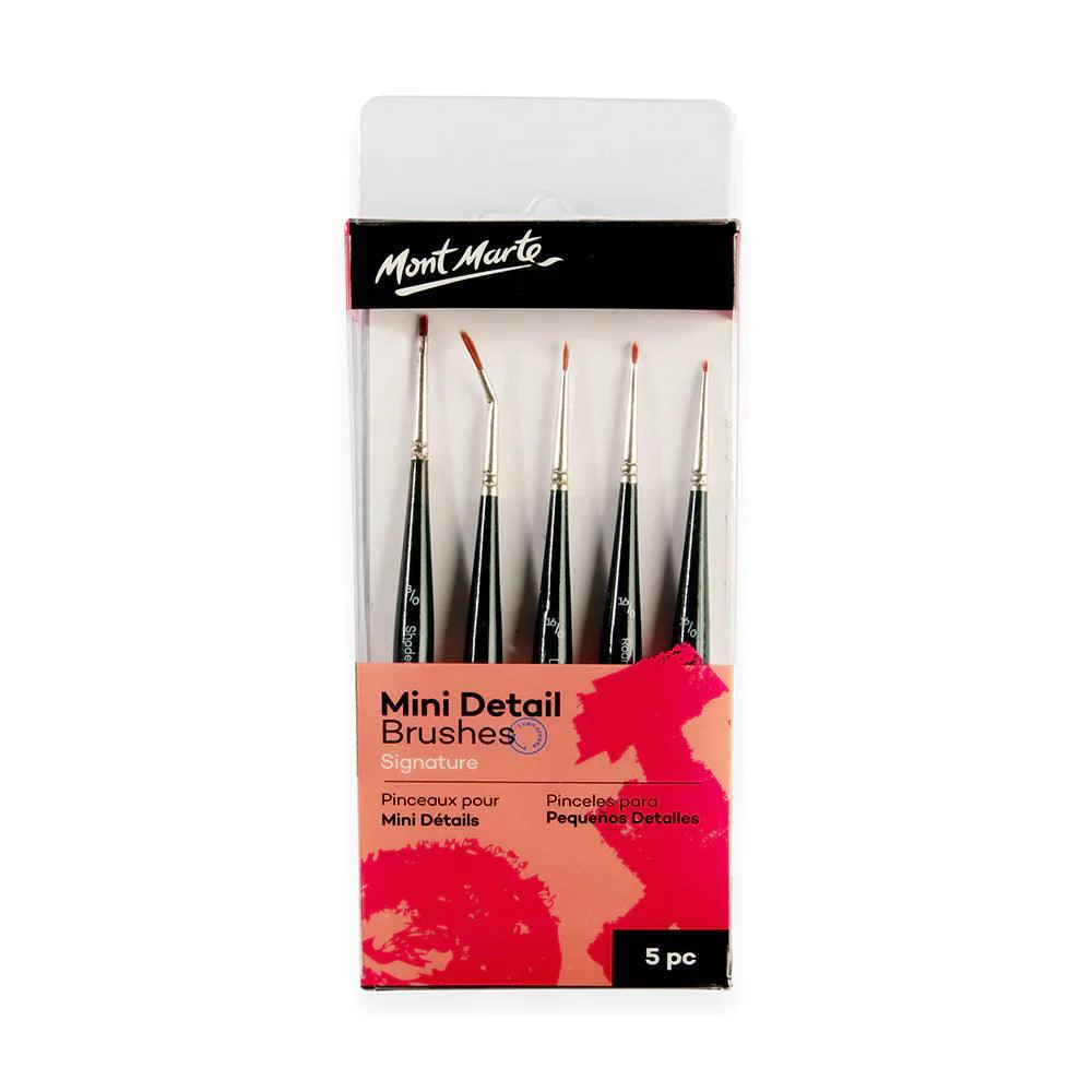 Mini Detail Brushes Signature 5pc - Mont Marte - Glowish