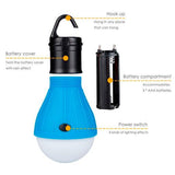 Mini Portable Lantern Tent Light LED Bulb Emergency Lamp Waterproof Hanging Hook - Glowish