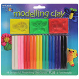 Mont Marte 21pcs Kids Colour Modelling Clay Set With Moulds - Glowish