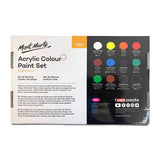 Mont Marte Acrylic Colour Paint Set 12pcS x 75ml - Glowish