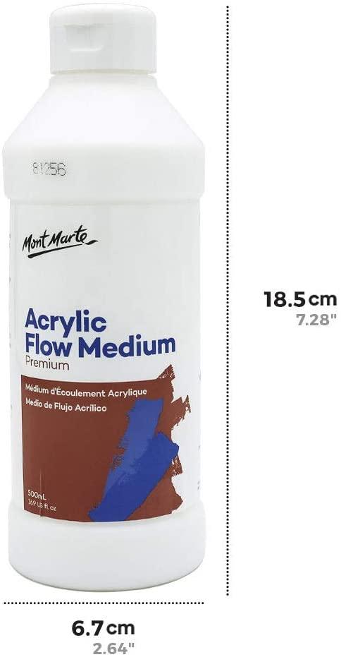 Mont Marte Acrylic Flow Medium Premium 500ml (16.9oz) - Glowish