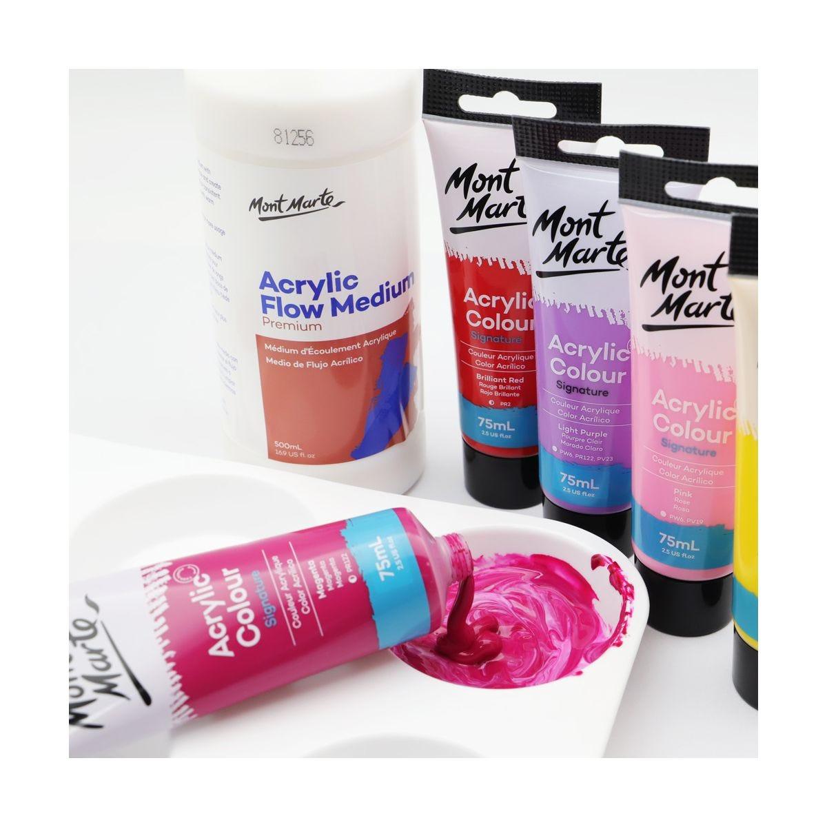 Mont Marte Acrylic Flow Medium Premium 500ml (16.9oz) - Glowish