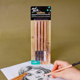 Mont Marte Coloured Charcoal Pencils Signature 4pc - Glowish