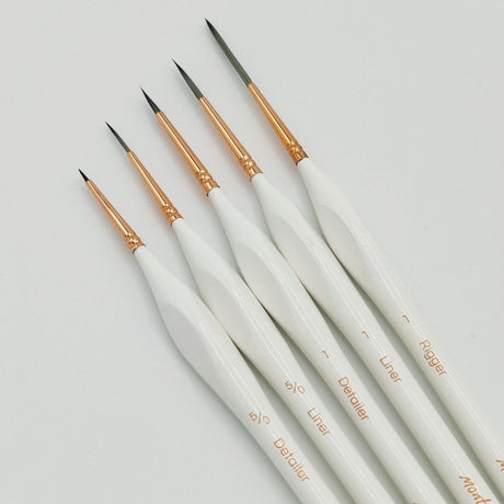 Mont Marte Detail/Liner Brush Set Signature 5pcs - Glowish