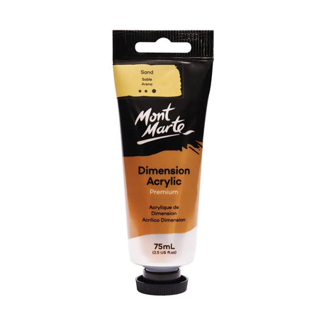 Mont Marte Dimension Acrylic Premium 75ml Tube - Sand - Glowish