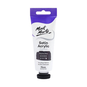 Mont Marte Satin Acrylic Paint Tube 75ml - Paynes Grey - Glowish