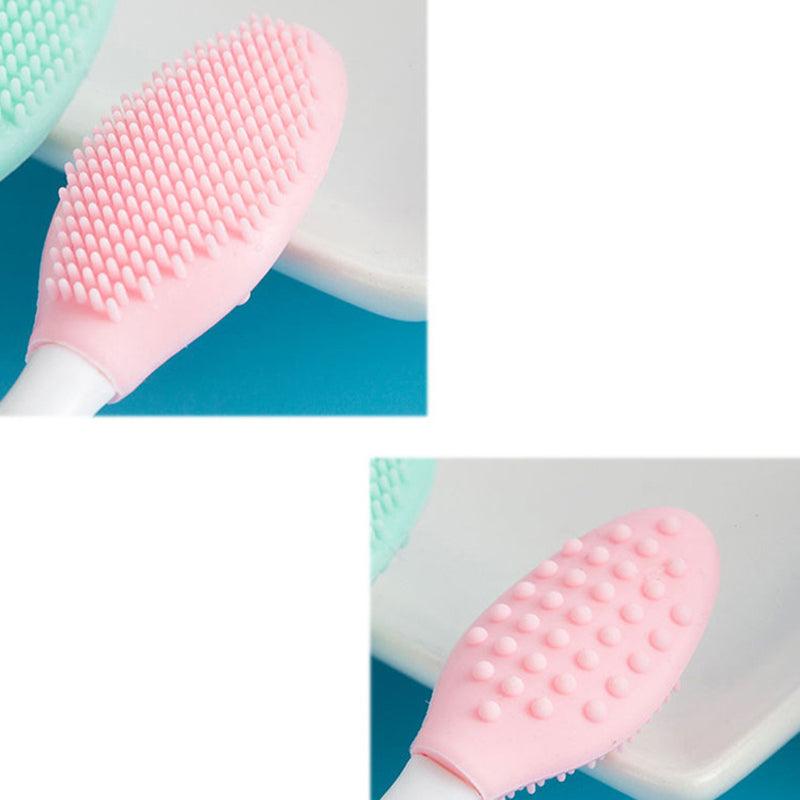 Nose Clean Blackhead Removal Silicone Brush Tool - Pink - Glowish