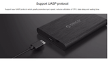 ORICO 2.5 inch USB 3.0 Hard Drive Enclosure (Black) - Glowish