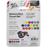 Paint Set - Watercolour Travel Disc 18pc - Mont Marte - Glowish