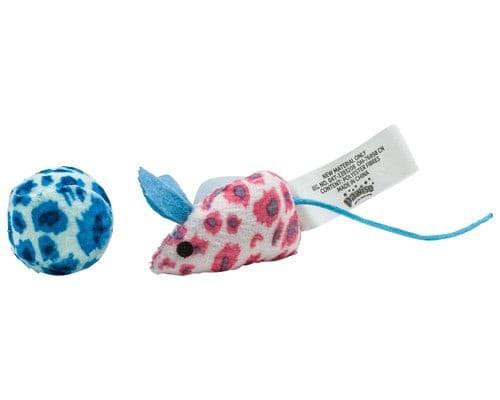 Pawise Mice & Ball Cat Toy set - 13cm - Glowish