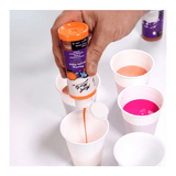 Pouring Paint Kit - Premium Acrylic Paint Set 4x120ml Coral - Glowish