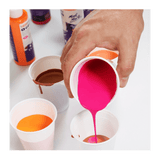 Pouring Paint Kit - Premium Acrylic Paint Set 4x120ml Coral - Glowish
