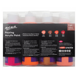 Pouring Paint Kit - Premium Acrylic Paint Set 4x120ml Coral - Glowish