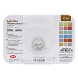 Premium Metallic Watercolour Cake Set in Tin 21pc - Glowish