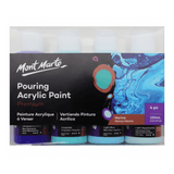 Premium Pouring Acrylic Paint 120ml 4pc Set - Marina - Glowish