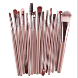 Professional 15 Pcs Cosmetic Makeup Brush *Set* Lite Coffee.