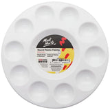 Round Plastic Palette Discovery 17cm (6.7in) - Mont Marte - Glowish