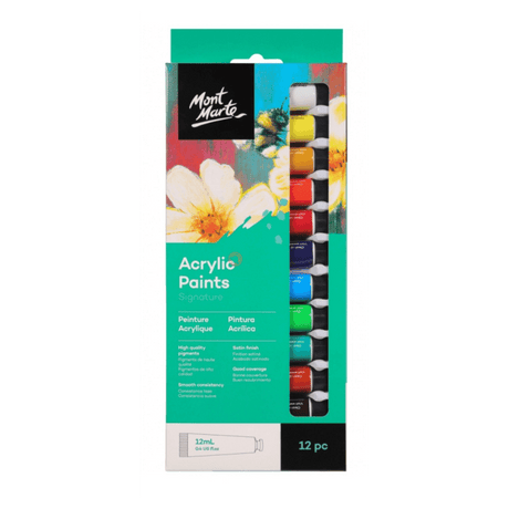 Signature Acrylic Paints 12pc x 12ml (0.4oz) - Glowish