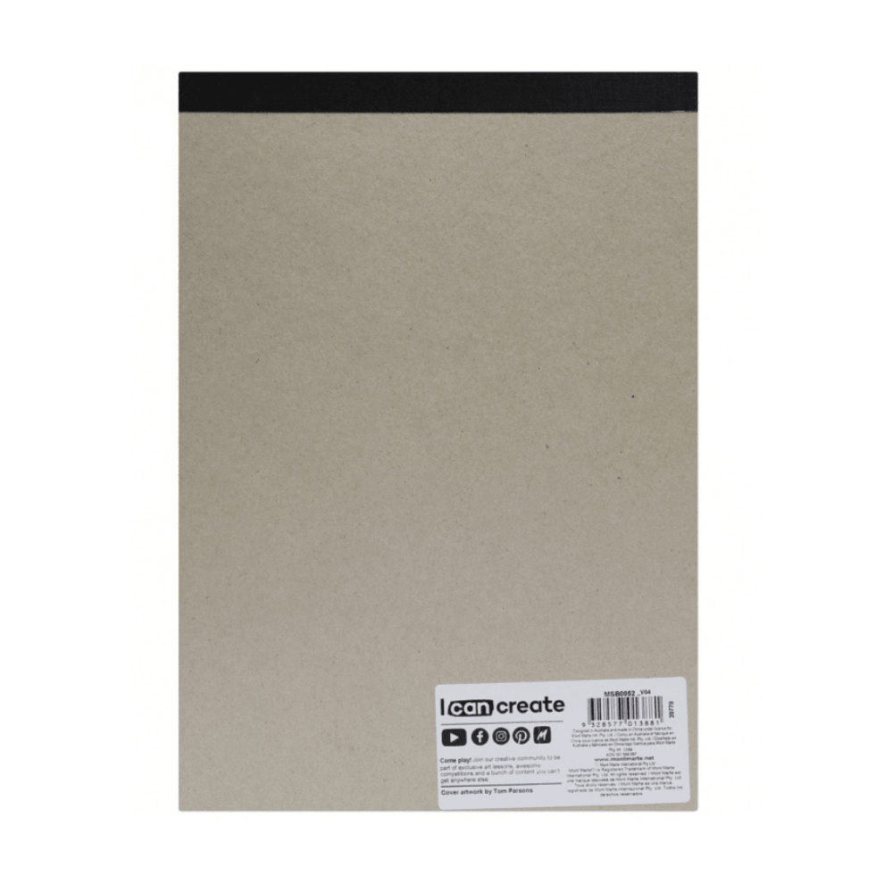 Signature Pastel Pad 4 colours 180gsm 12 Sheet A4 210 x 297mm (8.3 x 11.7in) - Glowish